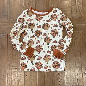 Caden lane Thanksgiving bamboo pajama top